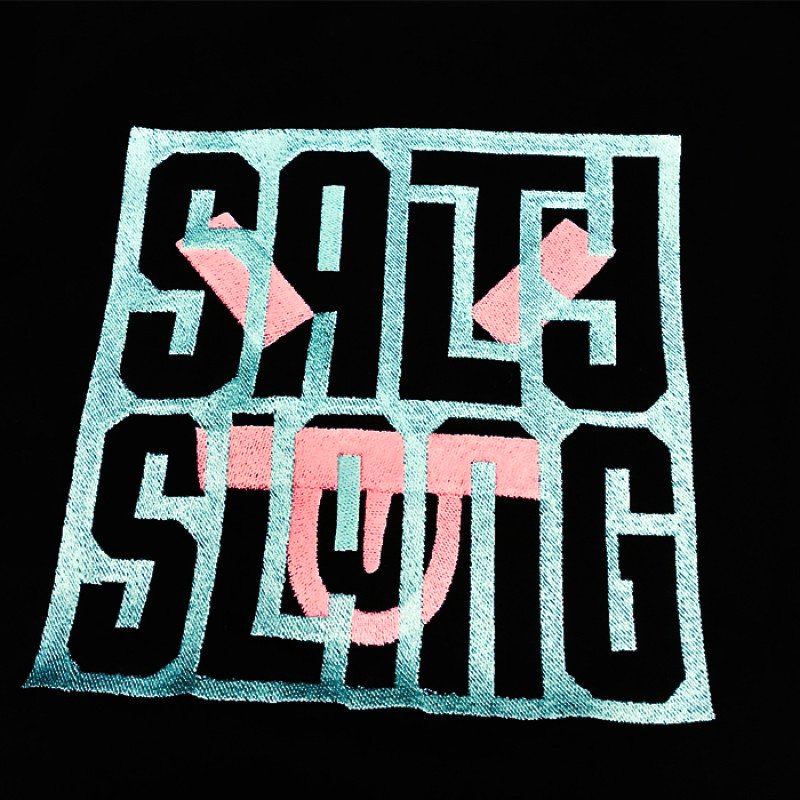 SALTY SLANG FACE LETTER ZIP HOODIE SALTY SLANG FACE LETTER ZIP HOODIE