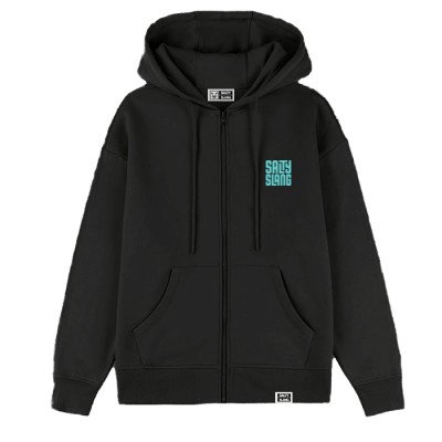 SALTY SLANG FACE LETTER ZIP HOODIE