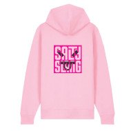 SALTY SLANG FACE LETTER ZIP HOODIE SALTY SLANG FACE LETTER ZIP HOODIE