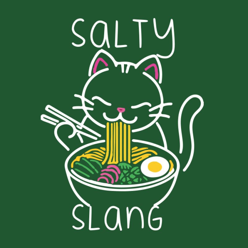 SALTY SLANG NOODLE CAT HOODIE SALTY SLANG NOODLE CAT HOODIE