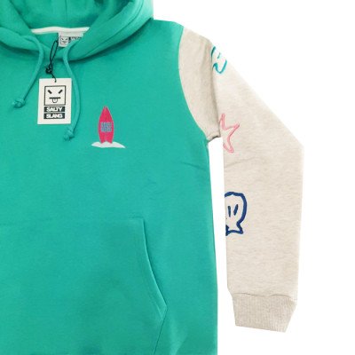 SALTY SLANG ALOHA EMBROIDERY HOODIE SLU226TM07-5822