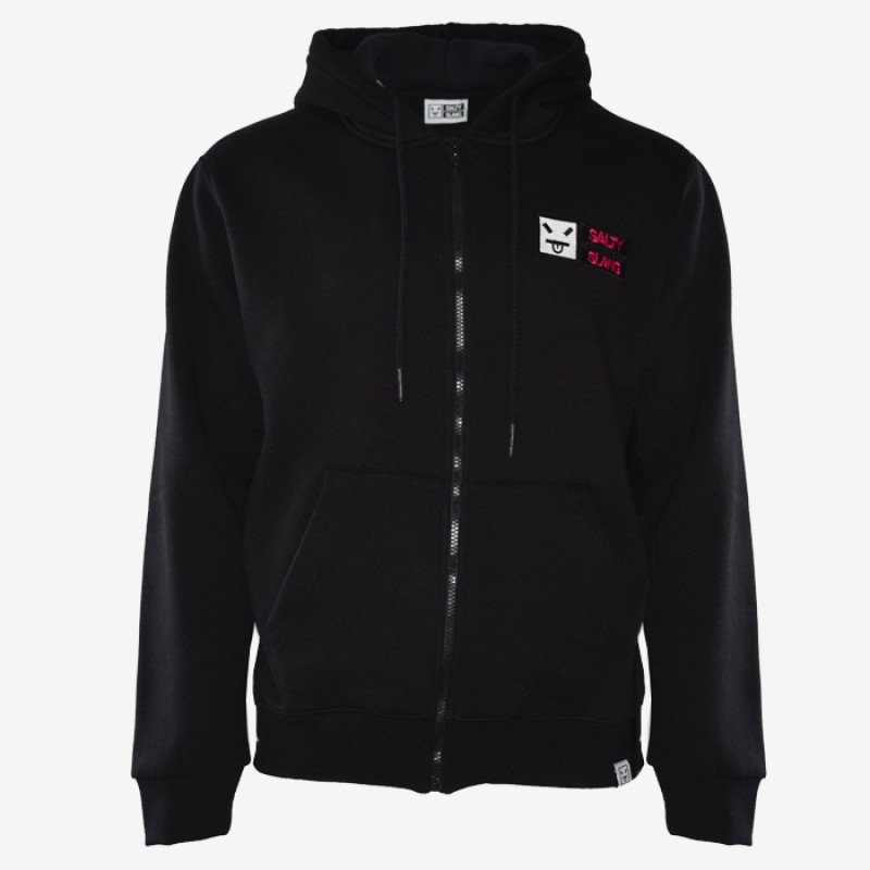 SALTY SLANG BASIC LOGO EMBROIDERY ZIP HOODIE SLU223TC03-2020