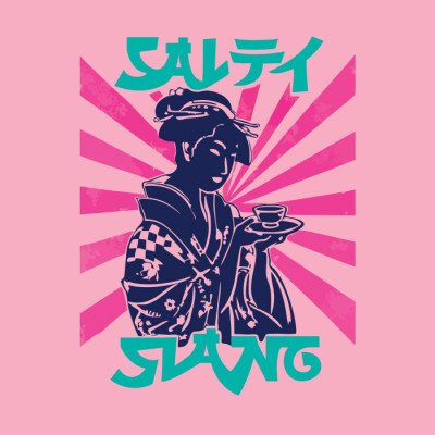SALTY SLANG  GEISHA SUN HALF ZIP SLU226TS01-32