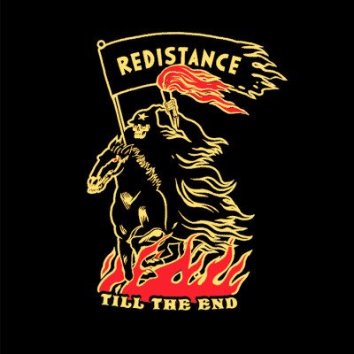 REDISTANCE TILL DEATH CREW NECK RDU224TA03-2020 REDISTANCE TILL DEATH CREW NECK RDU224TA03-2020