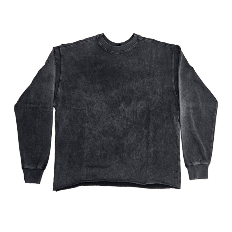 SHAIKKO IDH CREW NECK LS 295 gsm FRENCH TERRY SKU226TA01-02V