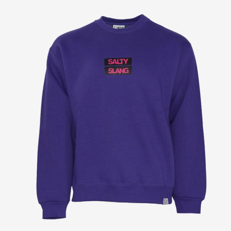 SALTY SLANG BOX WORD LOGO CREW SLU223TA01-2626