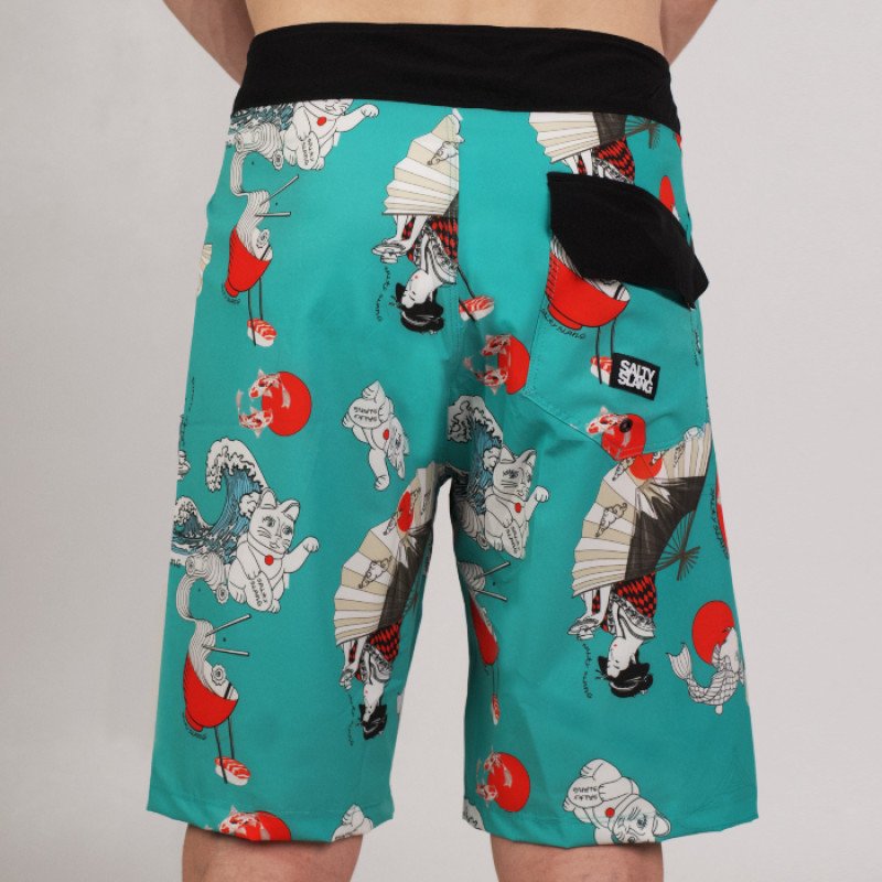 SALTY SLANG JAPANESE PATTERN LONG BOARDSHORT SLM124BH07-3434