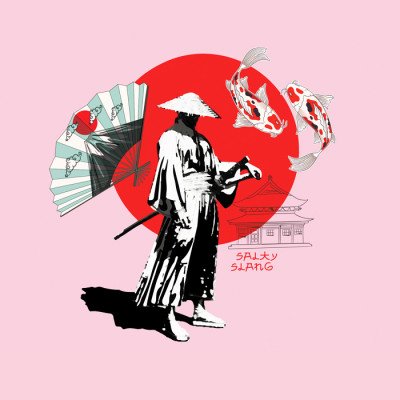 SALTY SLANG SAMURAI ZIP HOODIE SLU224TC02-3232 SALTY SLANG SAMURAI ZIP HOODIE SLU224TC02-3232