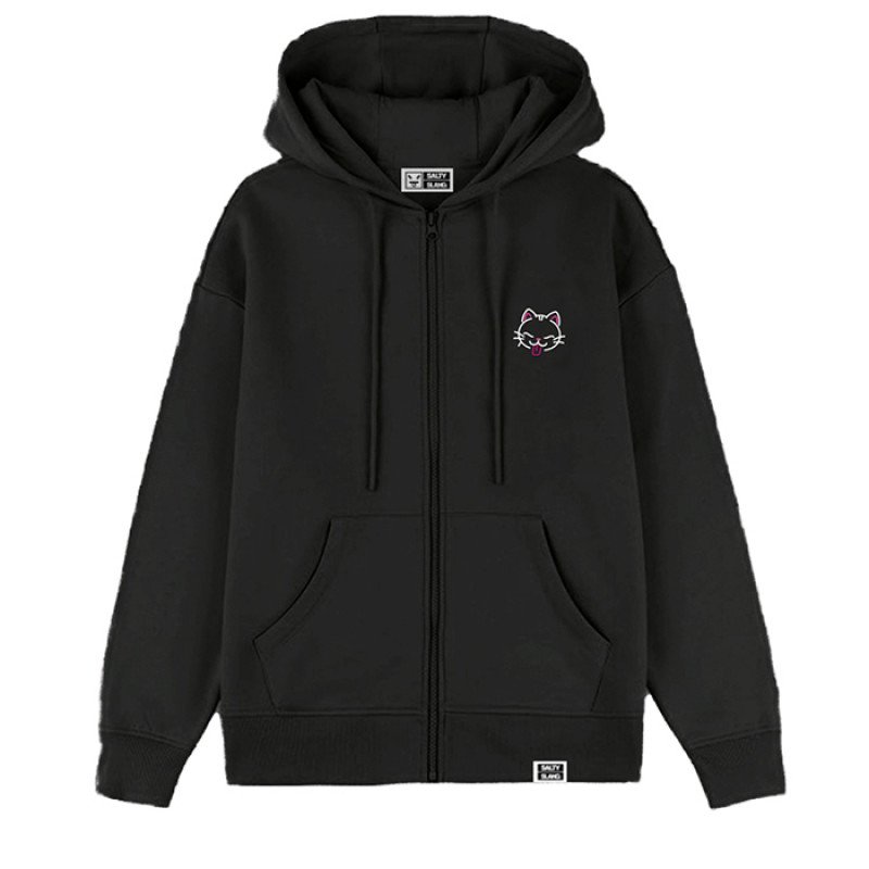 SALTY SLANG  NOODLE CAT ZIP HOODIE SLU225TC09-2020