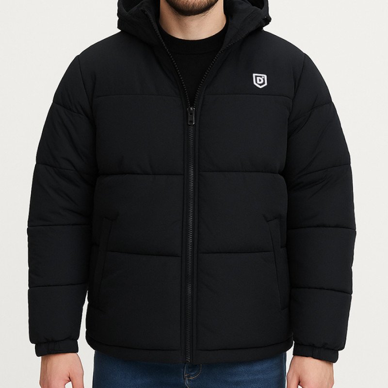 DENIMIND  PUFFER  JACKET 01  BLACK DMU225TD01-20