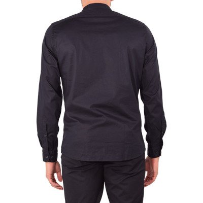 SHAIKKO ΠΟΥΚΑΜΙΣΟ BLACK STRETCH SK07M2SH001-243D SHAIKKO ΠΟΥΚΑΜΙΣΟ BLACK STRETCH SK07M2SH001-243D