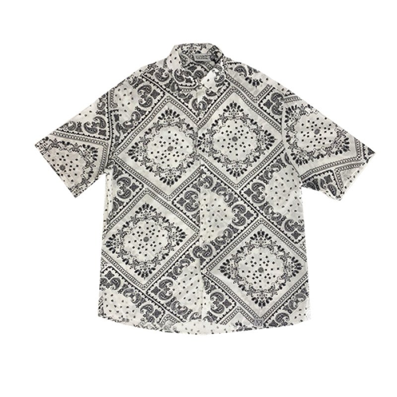 SALTY SLANG HAWAI SHIRT LACHOURI BLACK&WHITE SALTY SLANG HAWAI SHIRT LACHOURI BLACK&WHITE