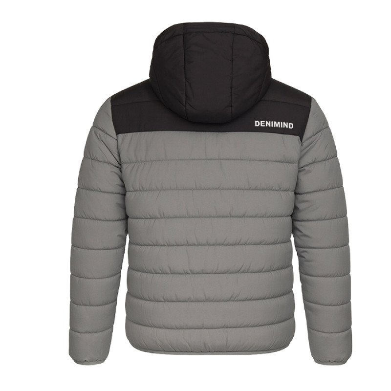 DENIMIND SLIM PUFFER JACKET 903 GREY - BLK DMU225TD02-06 DENIMIND SLIM PUFFER JACKET 903 GREY - BLK DMU225TD02-06