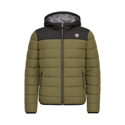 DENIMIND  SLIM PUFFER  JACKET 903 OLIVE - BLK DMU225TD02-16