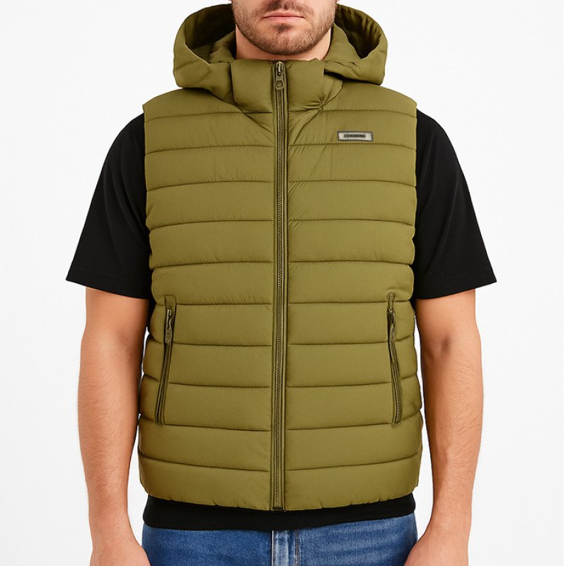DENIMIND  VEST JKT  925 OLIVE DMU225TD04-16