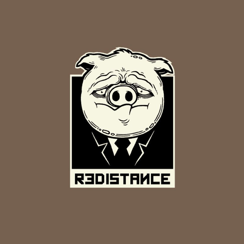 REDISTANCE MR.PIG HOODIE RDU224TM03-5050