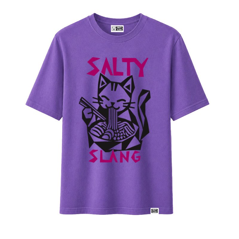 SALTY SLANG NOODLE CAT TEE SLU126TB03-26 SALTY SLANG NOODLE CAT TEE SLU126TB03-26