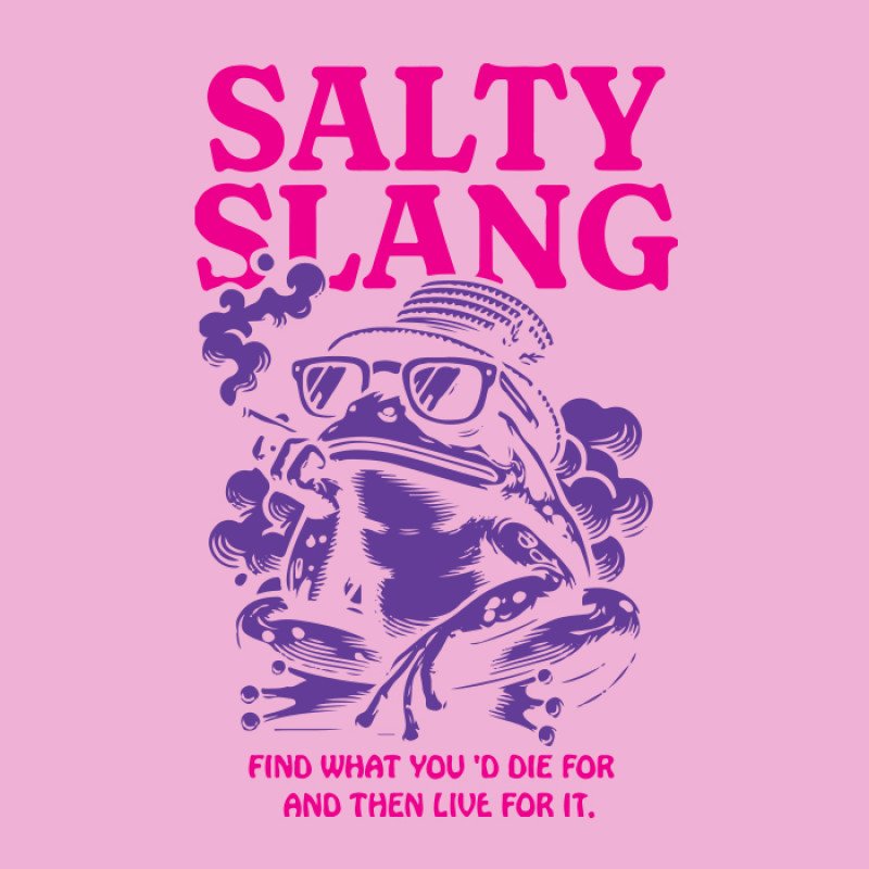 SALTY SLANG COOL FROG HOODIE SLU225TM04-3232 SALTY SLANG COOL FROG HOODIE SLU225TM04-3232