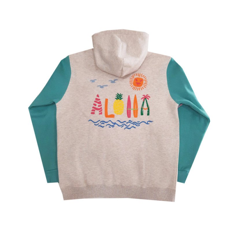 SALTY SLANG ALOHA EMBROIDERY HOODIE SLU226TM07-2258 SALTY SLANG ALOHA EMBROIDERY HOODIE SLU226TM07-2258