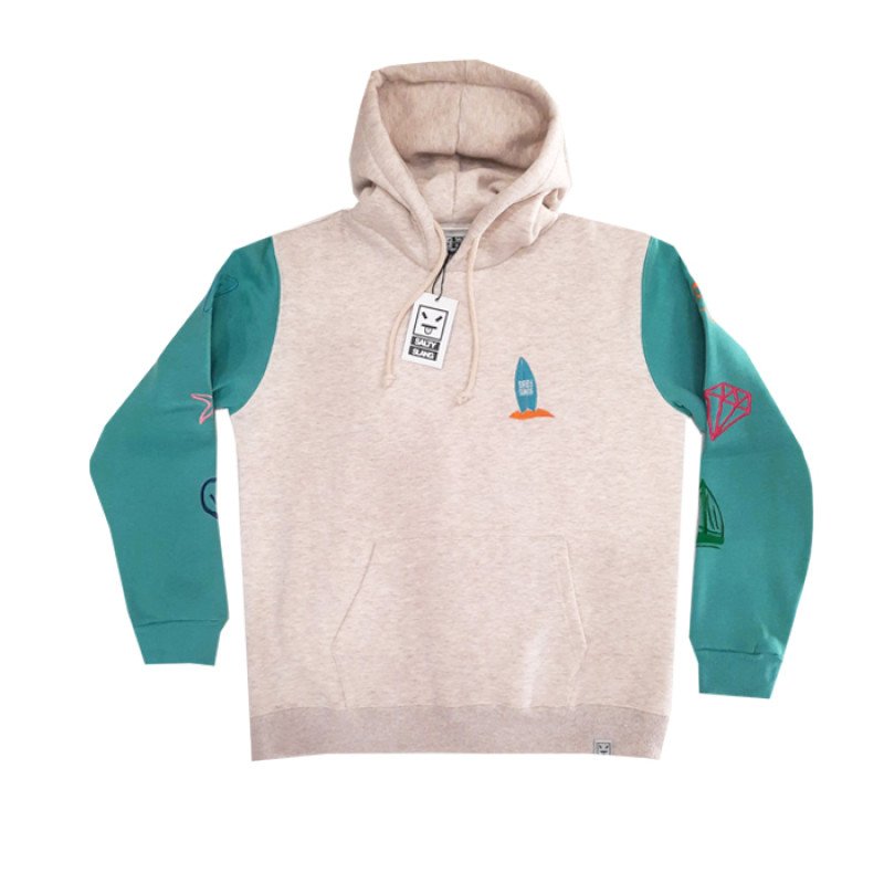 SALTY SLANG ALOHA EMBROIDERY HOODIE SLU226TM07-2258 SALTY SLANG ALOHA EMBROIDERY HOODIE SLU226TM07-2258