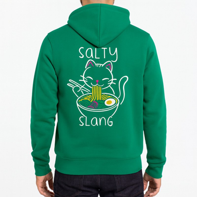 SALTY SLANG NOODLE CAT HOODIE SLU226TM08-15 SALTY SLANG NOODLE CAT HOODIE SLU226TM08-15