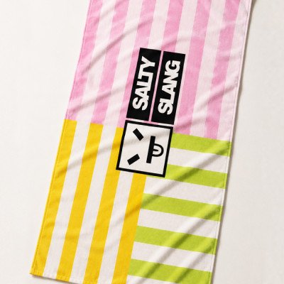 SALTY SLANG STRIPE LOGO TOWEL SLU126AZ20-08